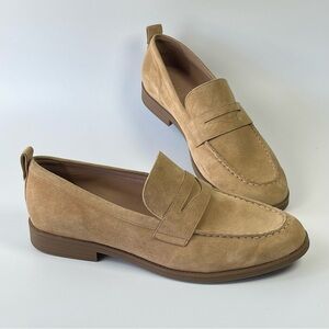 Cole Haan Women’s Tan Suede Preppy Work Comfy Shoes Flat Loafers Size 10 1/2 B